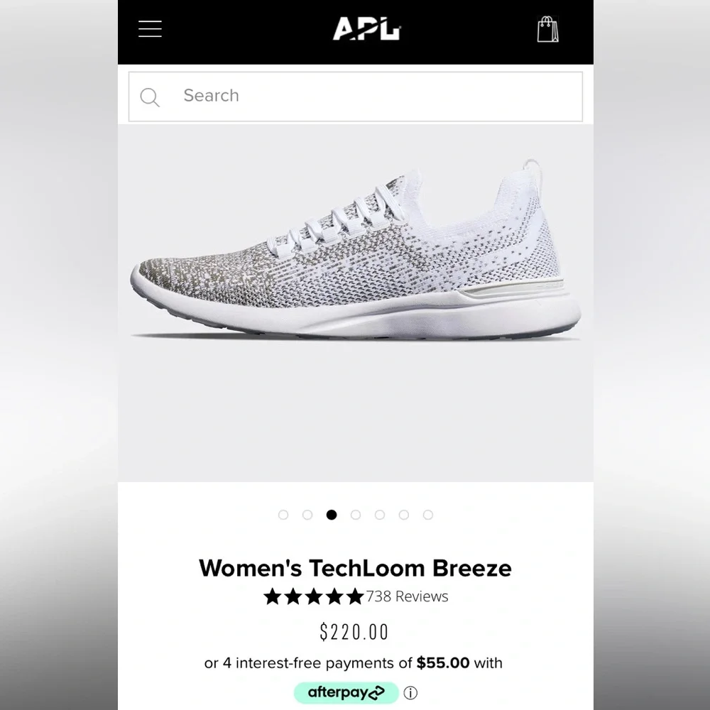 APL TechLoom Knit Sneakers in Black and Cream